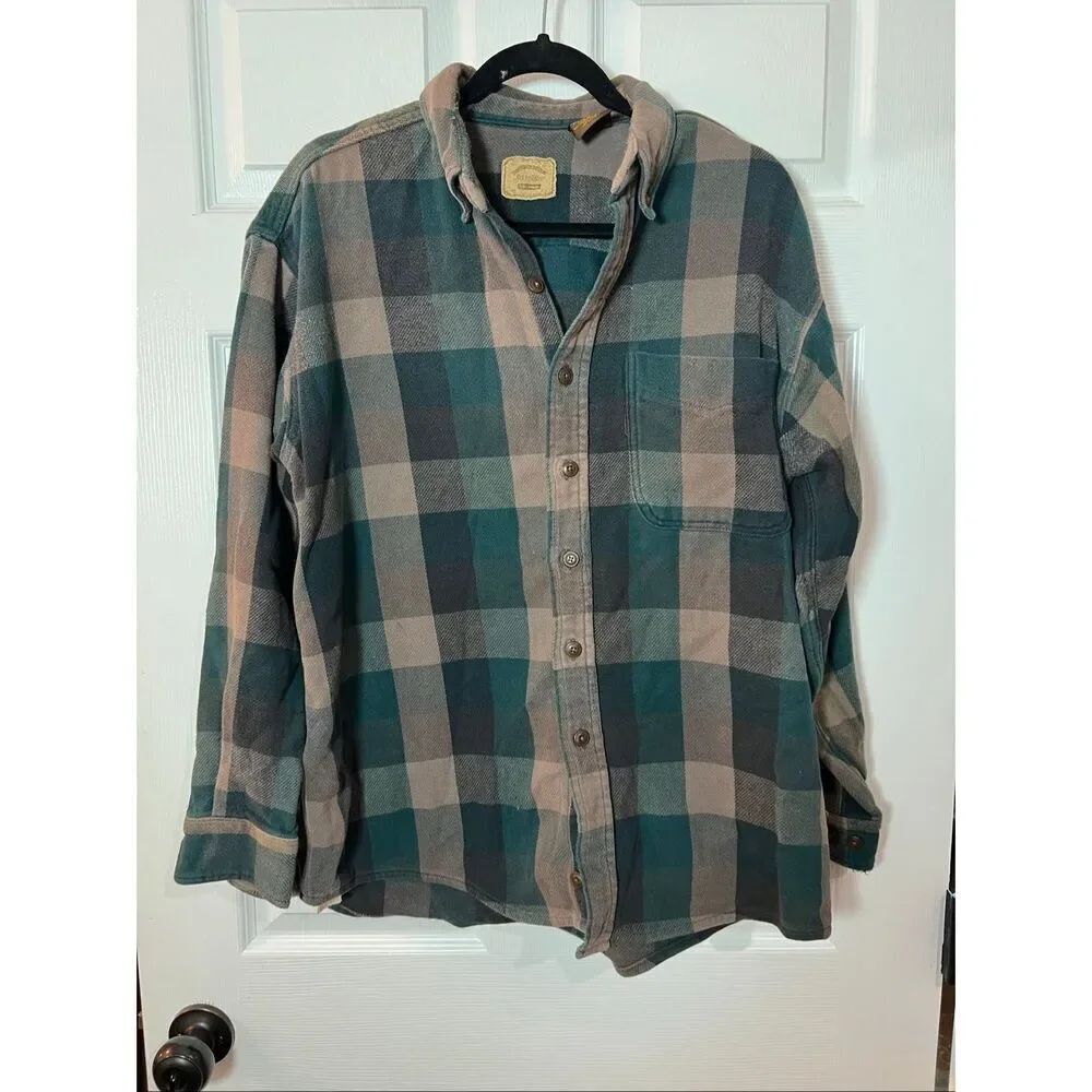 Sonoma Plaid Flannel Button Down Shirt Men’s Large